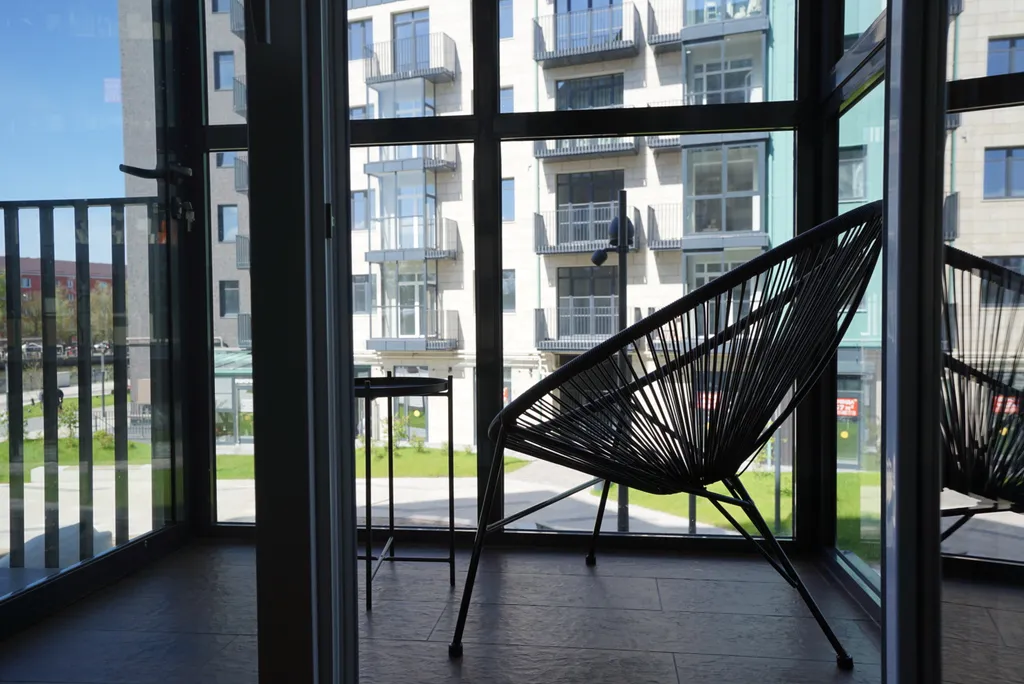 Просторная лофт-евродвушка Городской Лофт c балконом на набережной