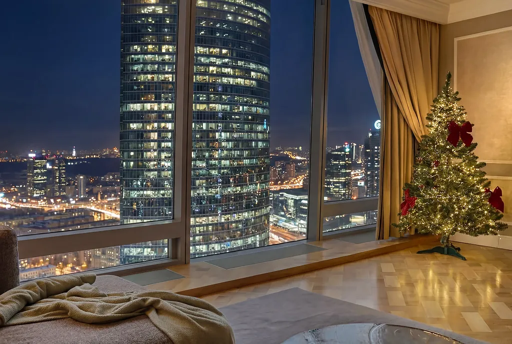 Апартаменты View в Москва-Сити — Захватывающий вид на город 49 этаж