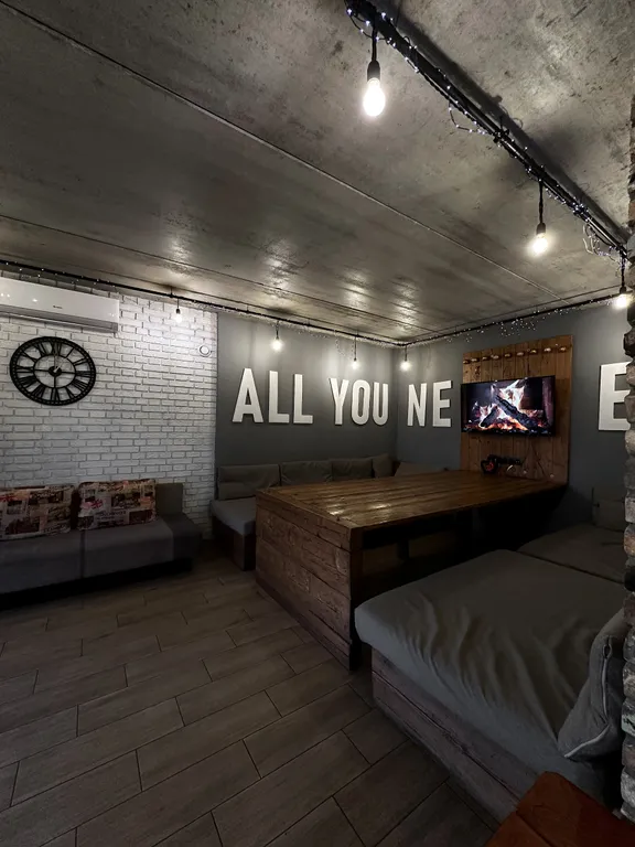 Дом с горячей купелью и баней в стиле Loft в центре Гродно