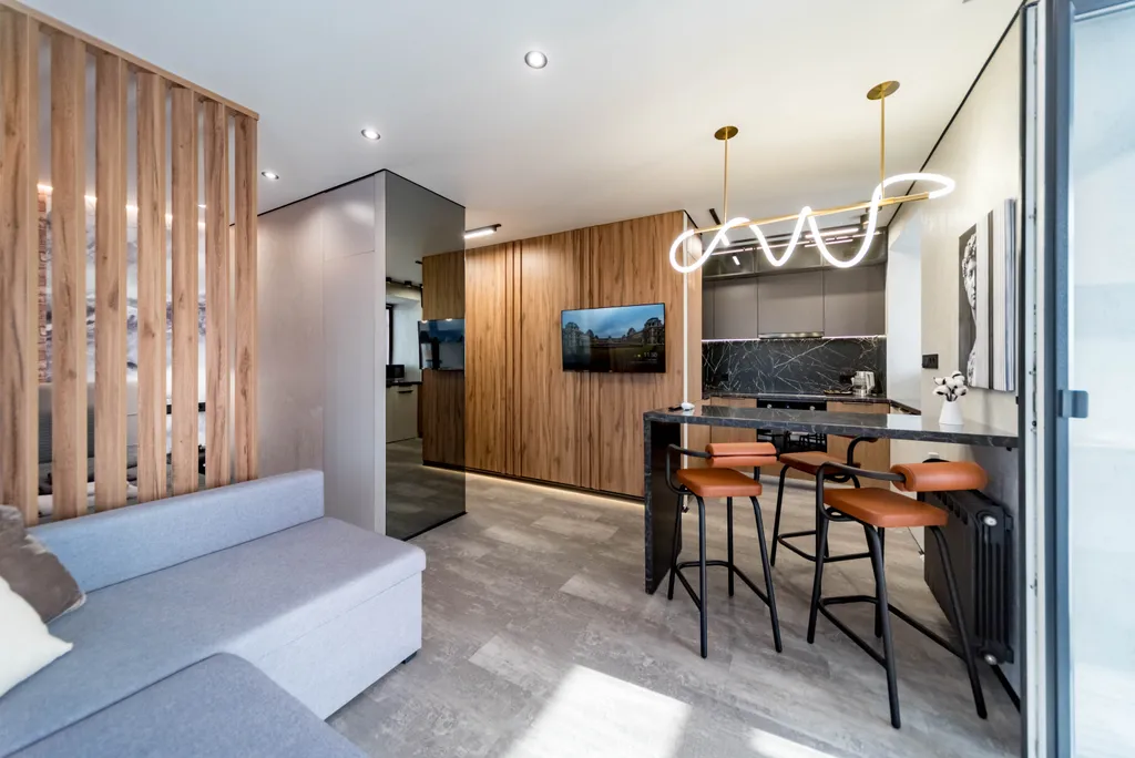 Квартира Дизайнерская лофт-студия с шикарным видом на город — аренда посуточно в Ярославль