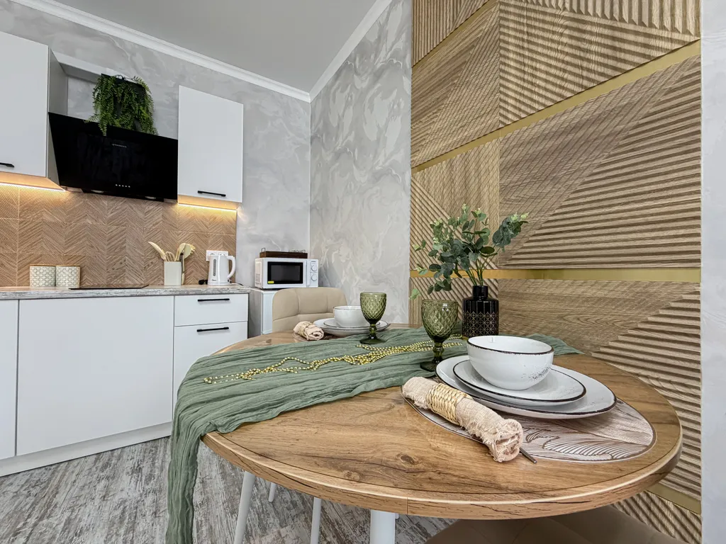 Зеленая квартира на Уральской в ЖК Дубки