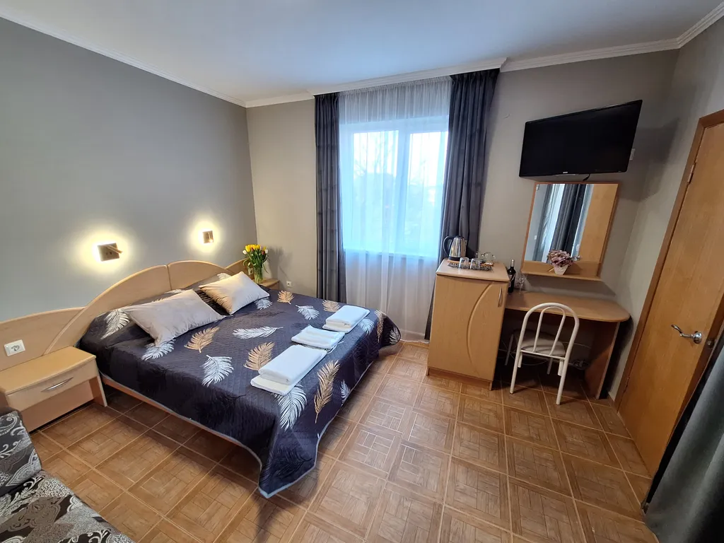 Квартира Квартира Город стандартный трёхместный номер с двуспальной кроватью — Геленджик