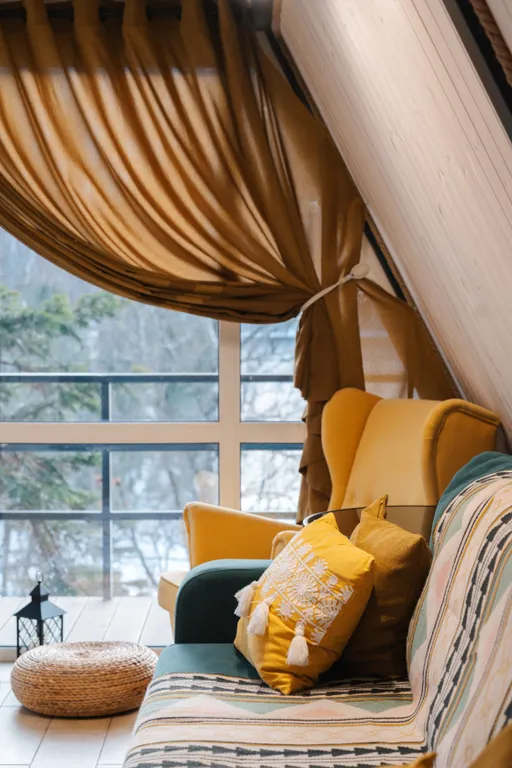 Villa Roma Телецкое-большой панорамный афрэйм1 с видом на горы и озеро