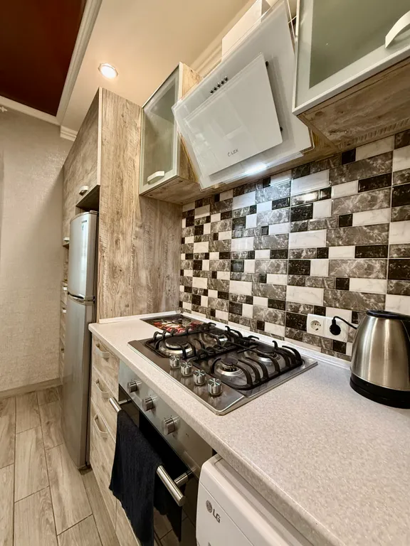 Уютная квартира рядом Ашан, с красивым видом на город