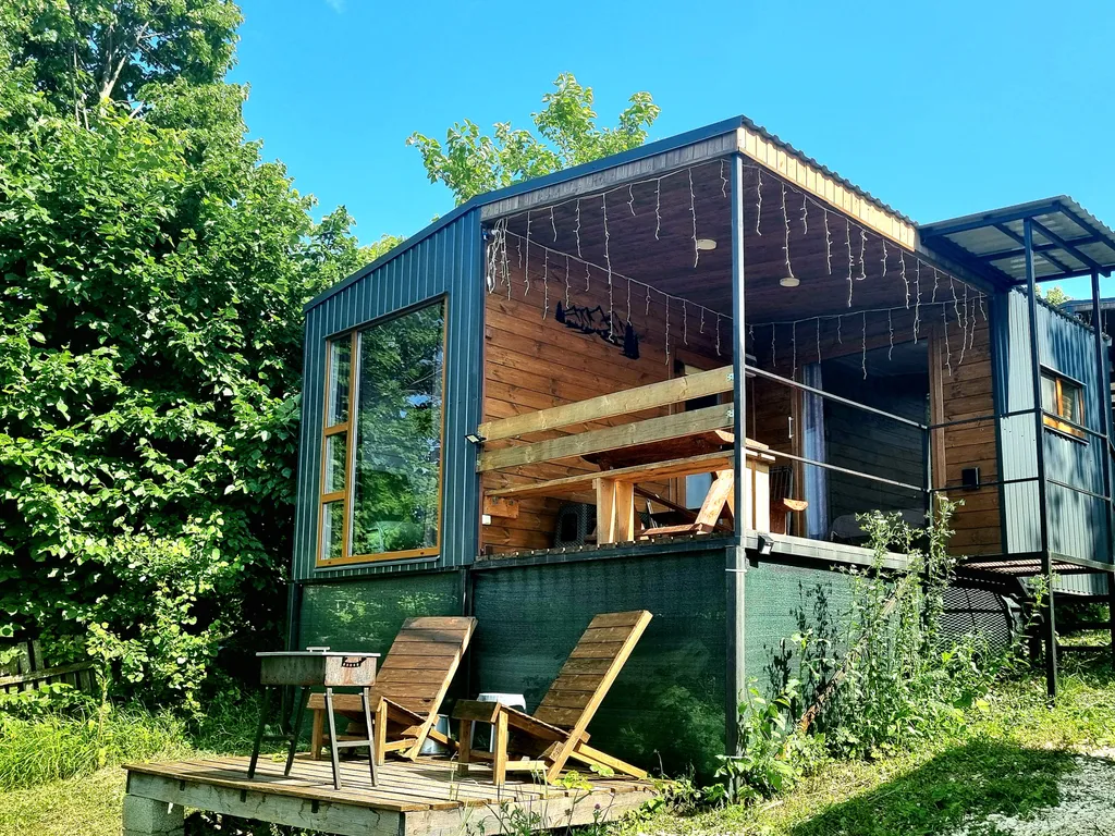 Домик в горах с панорамным видом и всеми удобствами