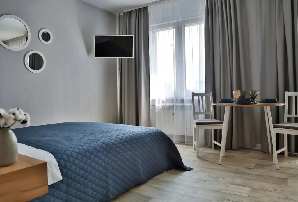 Апартаменты "Голубой топаз" рядом с аэропортом