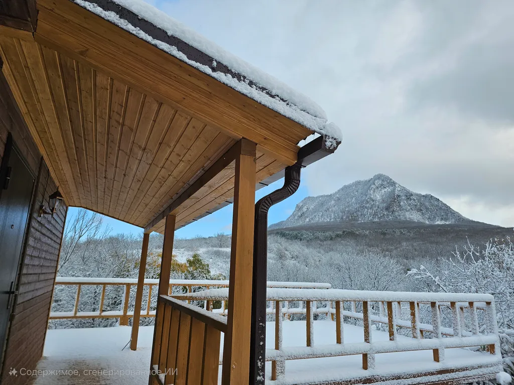 Уютный эко-дом у горы