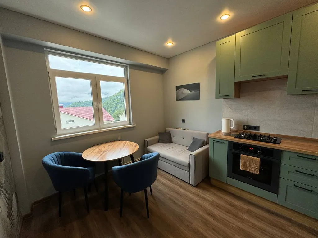 Панорамные апартаменты с новым ремонтом и видом на горы