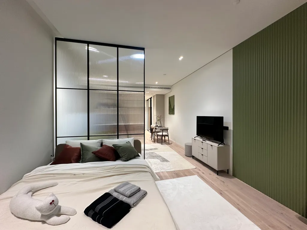 Квартира Квартира Прекрасная студия с панарамными окнами в центре столицы — Москва