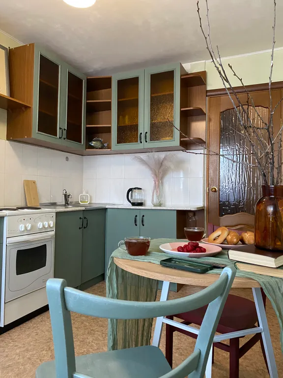 Просторная квартира с видом на город и парк