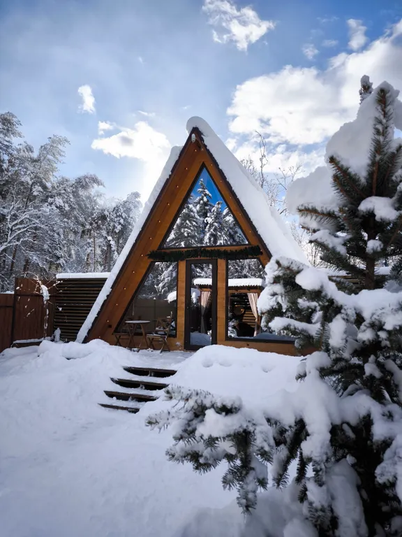 Шале в стиле Афрейм с индивидуальной территорией