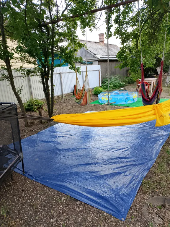 Уютный номер с большим двором