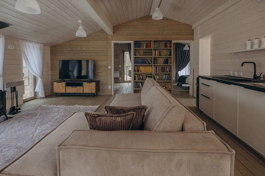 Дом «Декабрь» 90m2 — чан, кухня, Wi-Fi