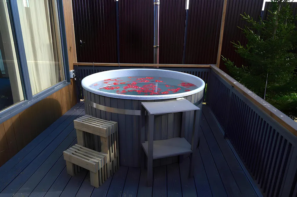 Уютный дом с баней и горячей купелью