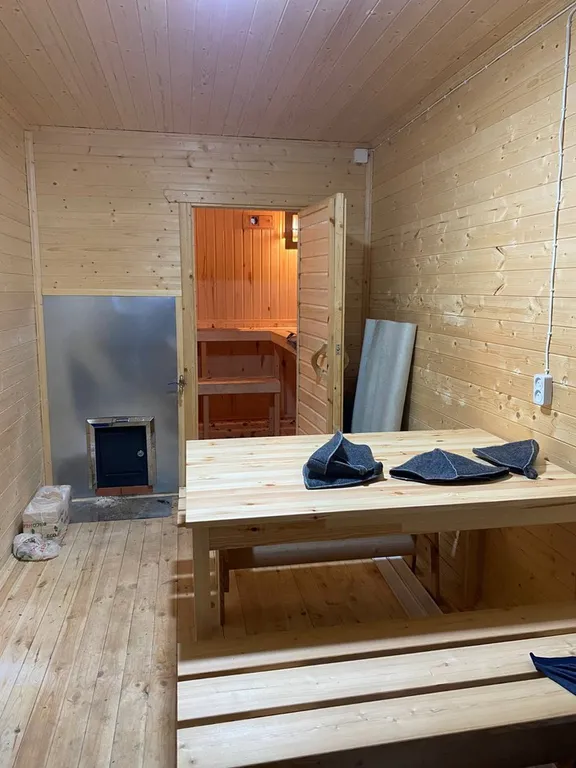 Красивый барнхаус с баней и банным чаном