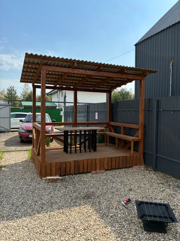 Красивый барнхаус с баней и банным чаном