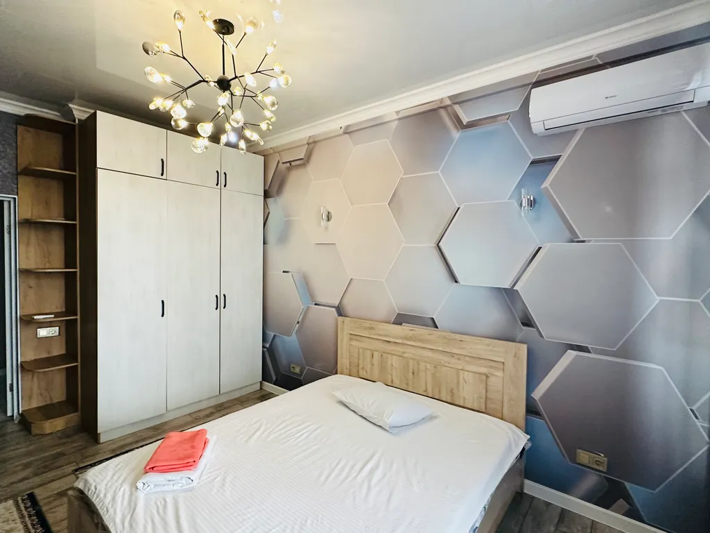 Апартамент в центре города с видом на город на 13 м этаже