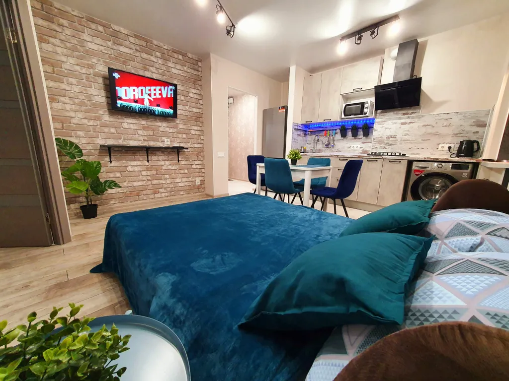 Шикарный 2-комнатный апартамент Loft Studio возле ТЦ Волгомолл