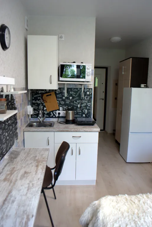 Квартира Новая студия в пешей доступности от метро — аренда посуточно в Москва