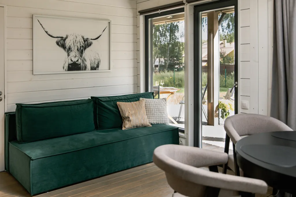 Дом с баней с видом на лес