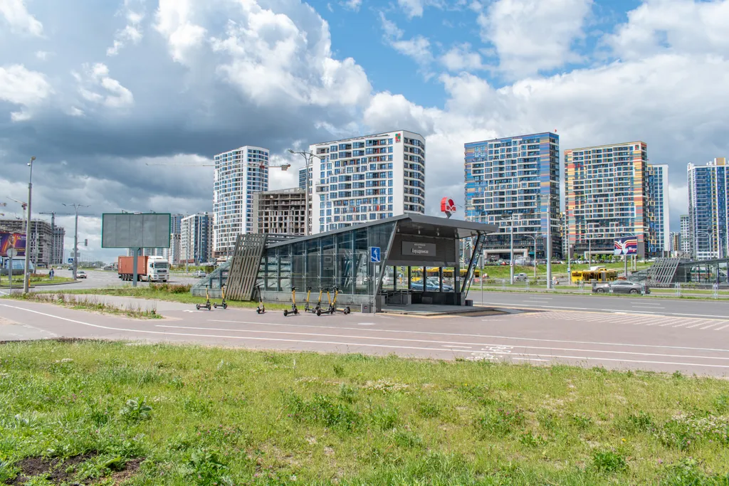 Квартира Квартира Новая современная студия в Minsk World возле метро и 2 станциях от ЖД — Минск