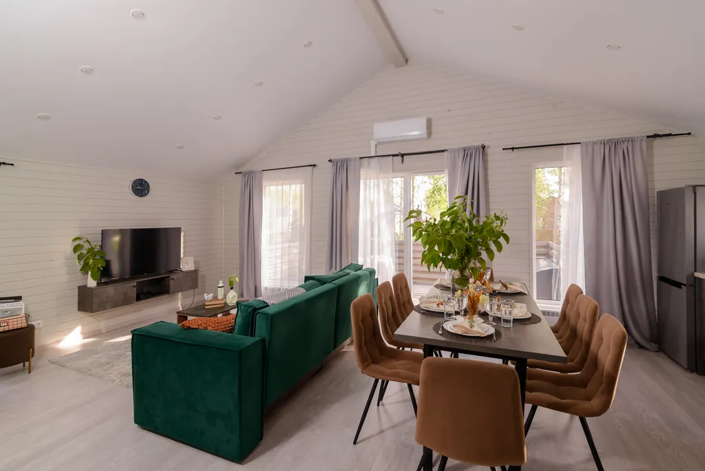 Уютный дом с 3 спальнями и кухней-гостиной