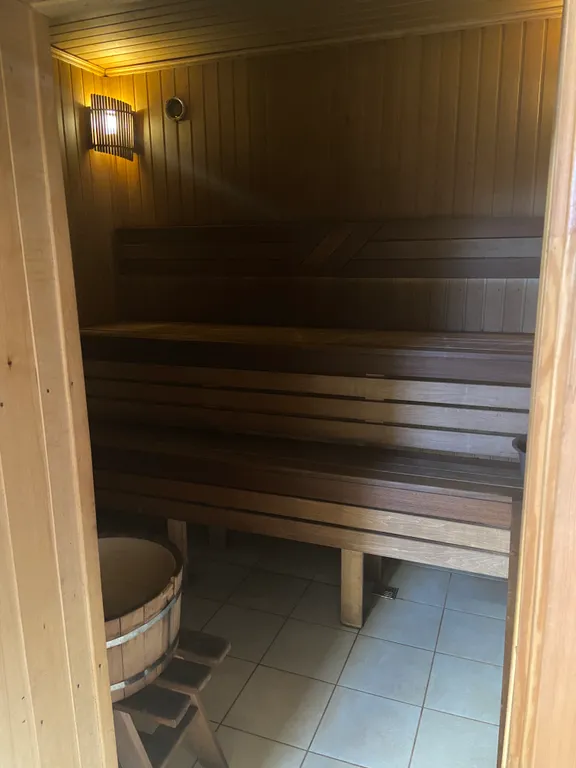 Дом с баней на дровах.