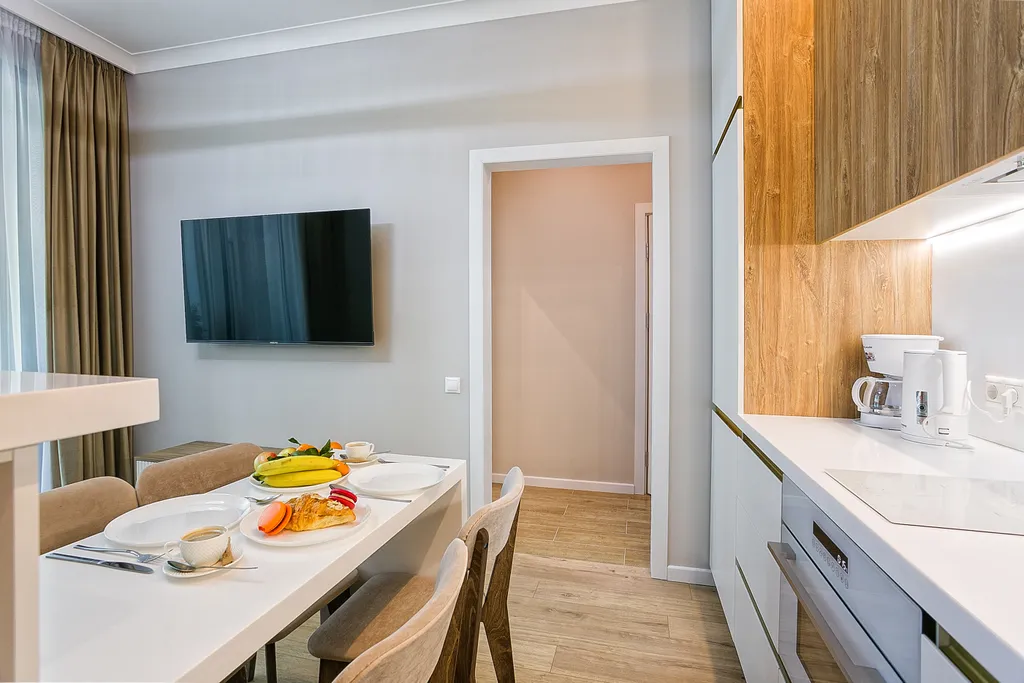 Квартира с двумя террасами с видом на море свой пляж и бассейн