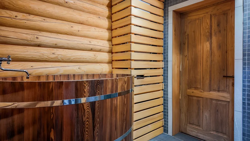 Новогодний дом в лесу