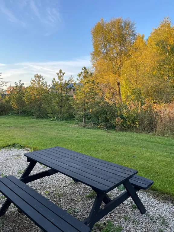 Дача в лесу с панорамными окнами