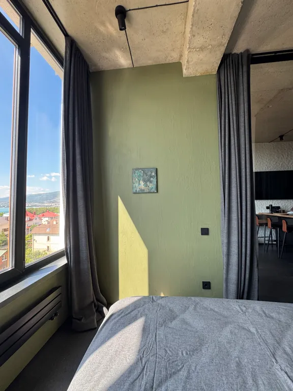 Квартира Большая 1к квартира в стиле эко-лофт, с панорамным видом на море — Геленджик