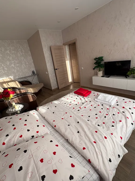 Уютная квартира с прекрасным видом на город и Каму