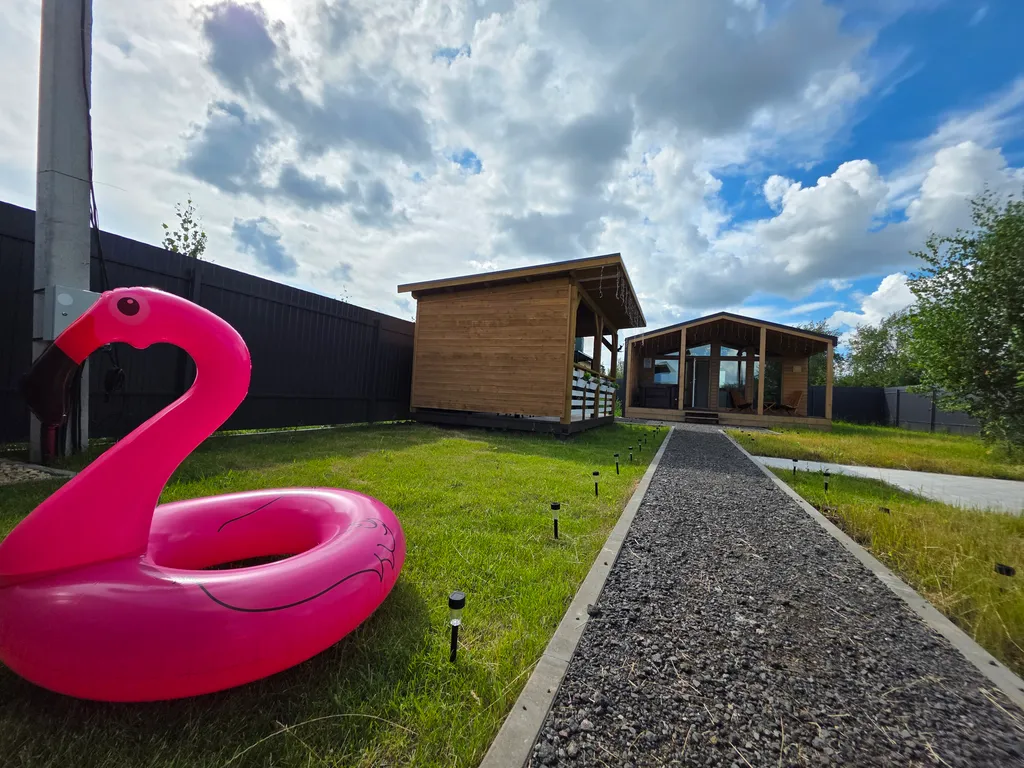 Дом с джакузи под открытым небом