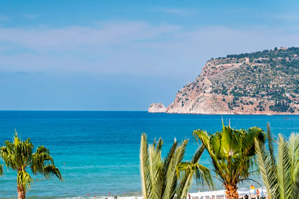 Квартира Двухуровневые апартаменты с видом на море и горы — аренда посуточно в Аланья