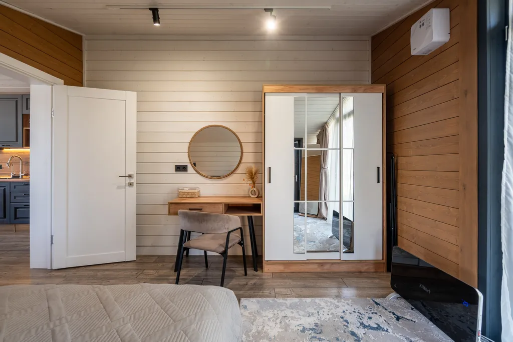 Дом с чаном и сауной у леса.