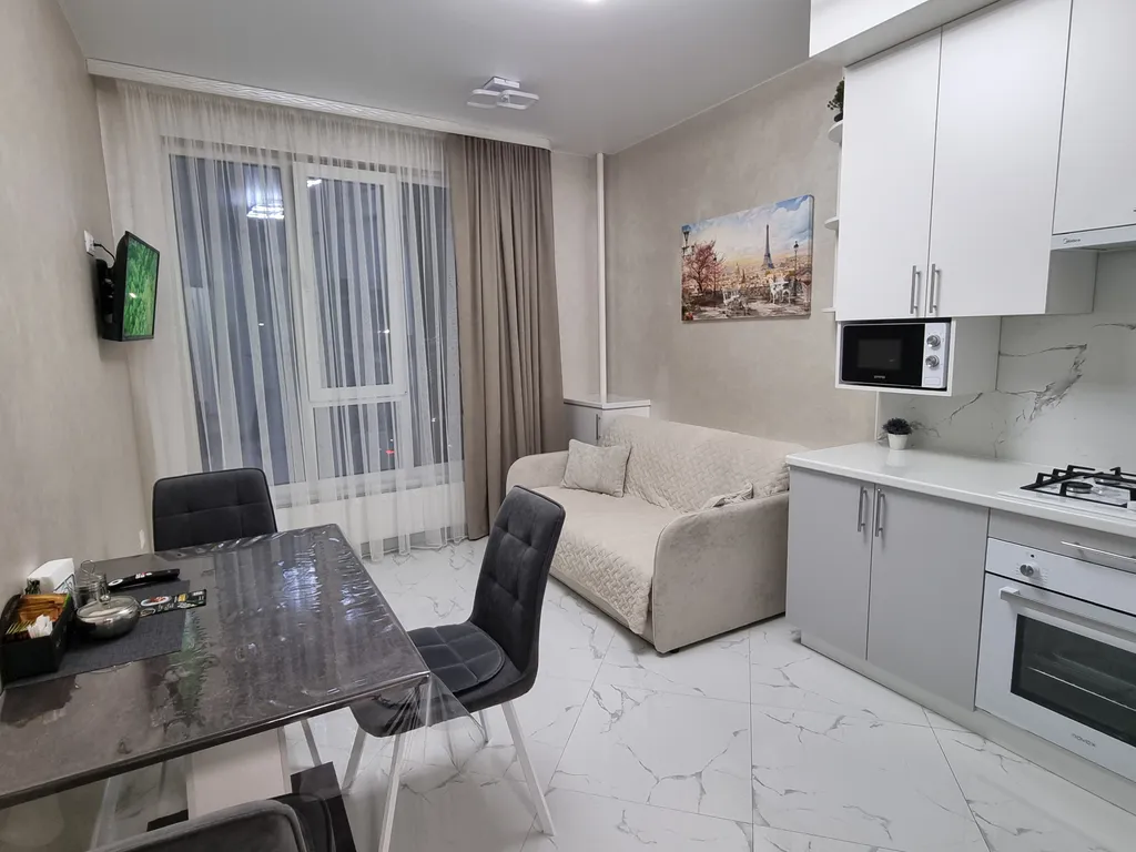 Уютная квартира в курортной части города в жк-Эсфера Сити с видом на горы