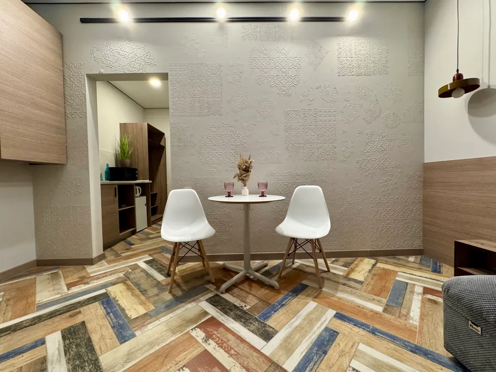 Студия с кухней для 3х гостей