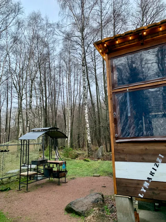 Коттедж с горячей купелью рядом с Выборгом