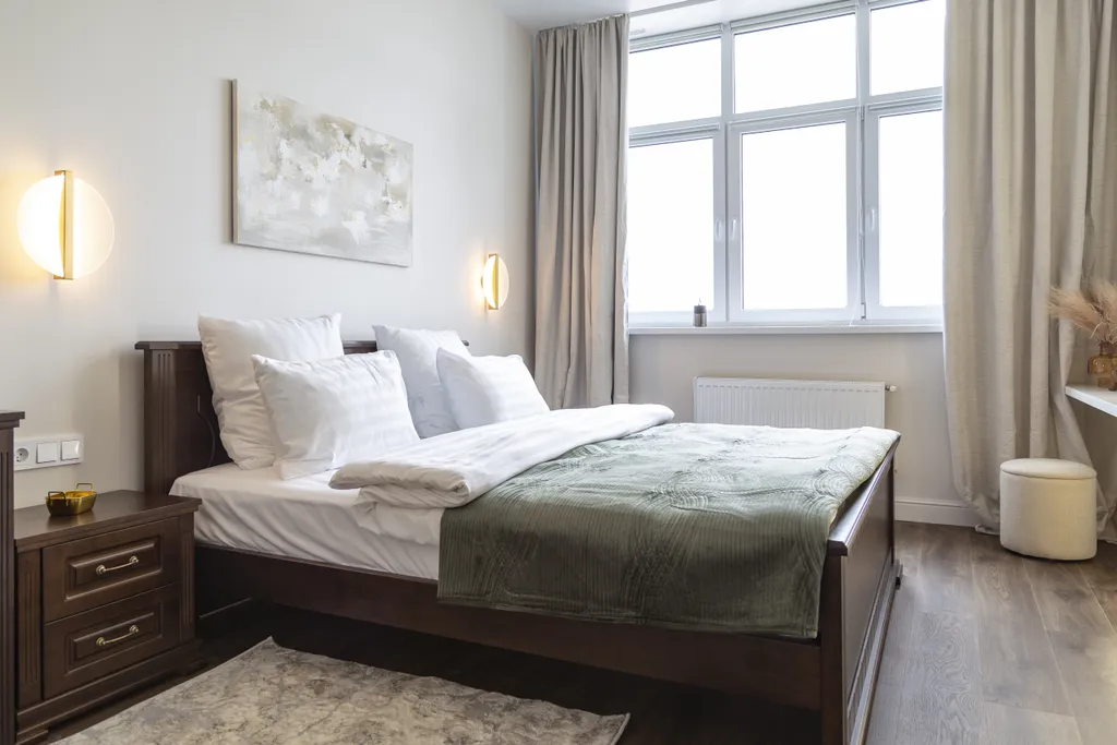 Дизайнерские апартаменты Атмосфера с уютным балконом