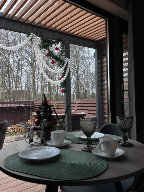 Мини-дом с баней и чаном