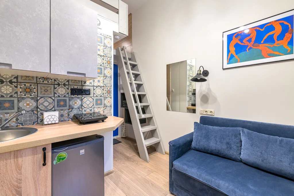 Квартира Квартира Уютная студия в центре города со вторым уровнем — Санкт-Петербург