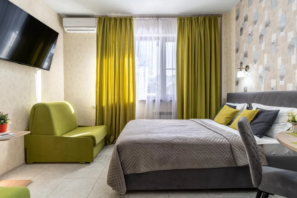 Студия с видом на горы