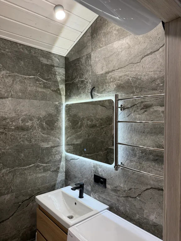 Одноэтажный двухкомнатный дом БарнХаус в черте города