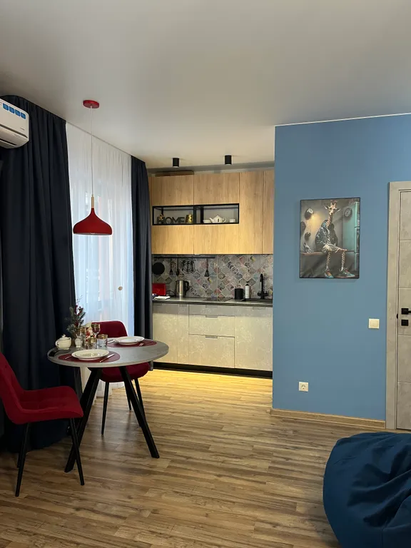 Яркий лофт центр, панорамный вид