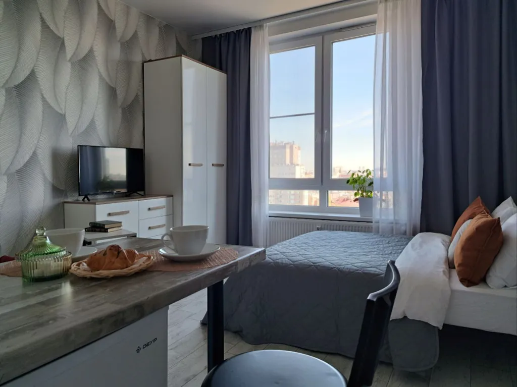 Квартира Квартира Высотная студия Wing Tower в центре — Нижний Новгород