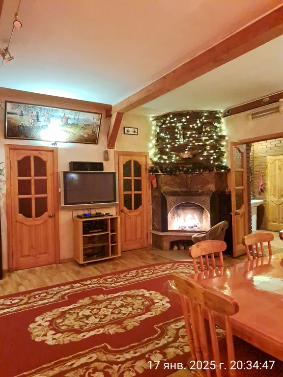 Дом Благодать в черте города с камином и баней на дровах