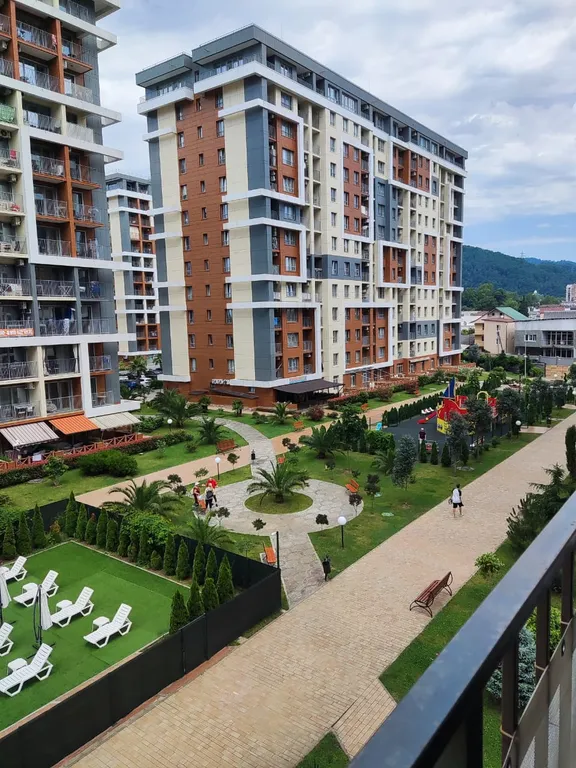 Уютная студия с видом на бассейн