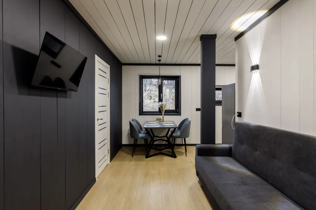 Уютный трехмодульный дом Баргузин с видом на Байкал