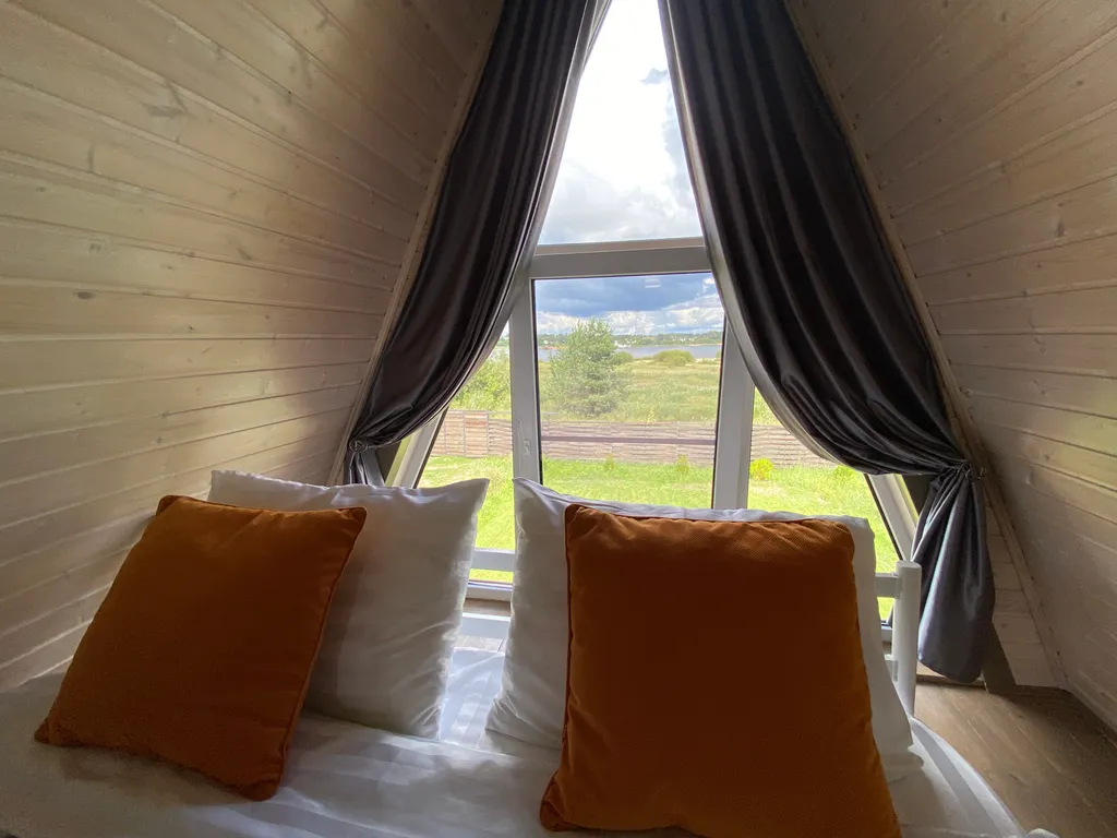 A-frame на берегу Волги