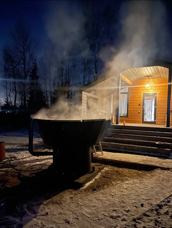 Новый гостевой дом на озере, Загорье дача